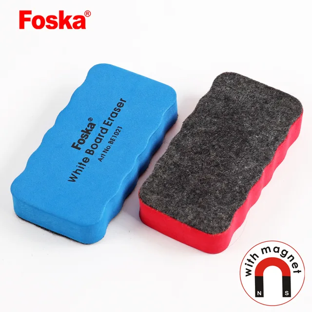 Foska EVA School Dry Erase Magnetic fiber White Board Eraser