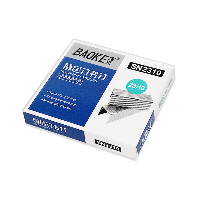 SN10 staples 23/10 staples strong penetration superium steel providing effortless binding 1000pcs boxed staples