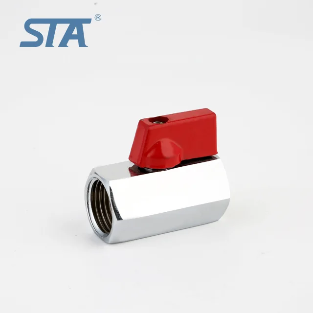STA.1077 1/4"—1/2" Inch ball valves for water HPB57-3/CW617N BSP threaded brass forged mini ball valve