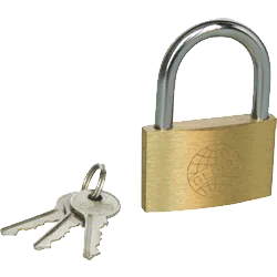Globe Brand Brass Padlock Thin Type