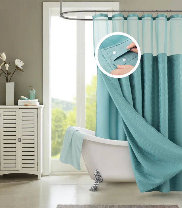 Hotel Shower Curtain With Detachable Liner