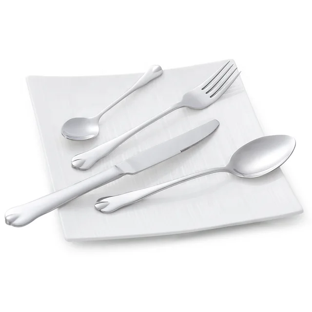 Stainless Steel Cutlery Flatware Silverware Set for wWedding Hotel Restaurant