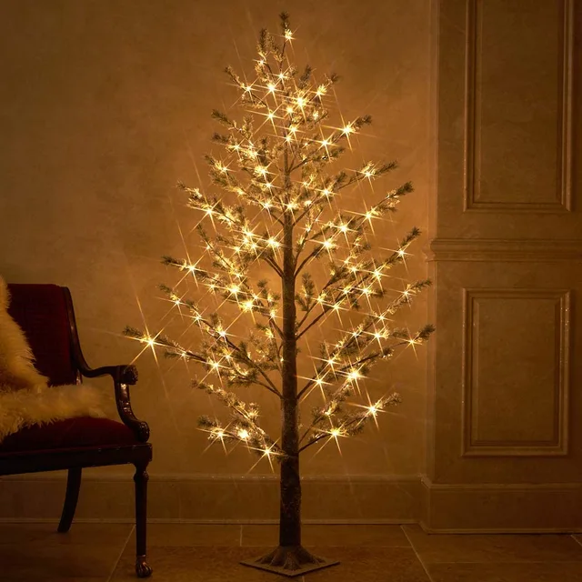 Prelit Pine tree lighted christmas tree