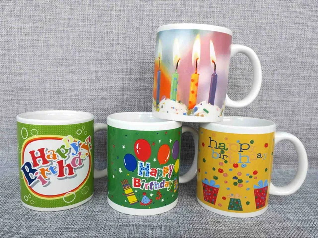 Ceramic coffee mug for birthday gift promotion cup