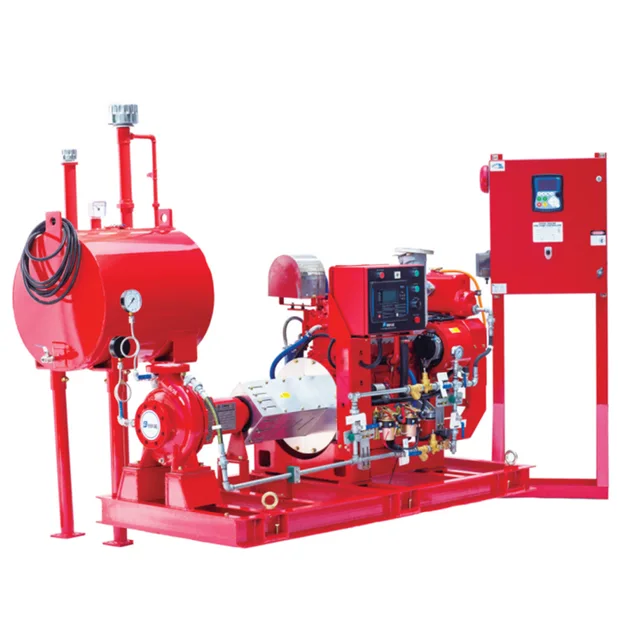 Diesel end suction fire pump set