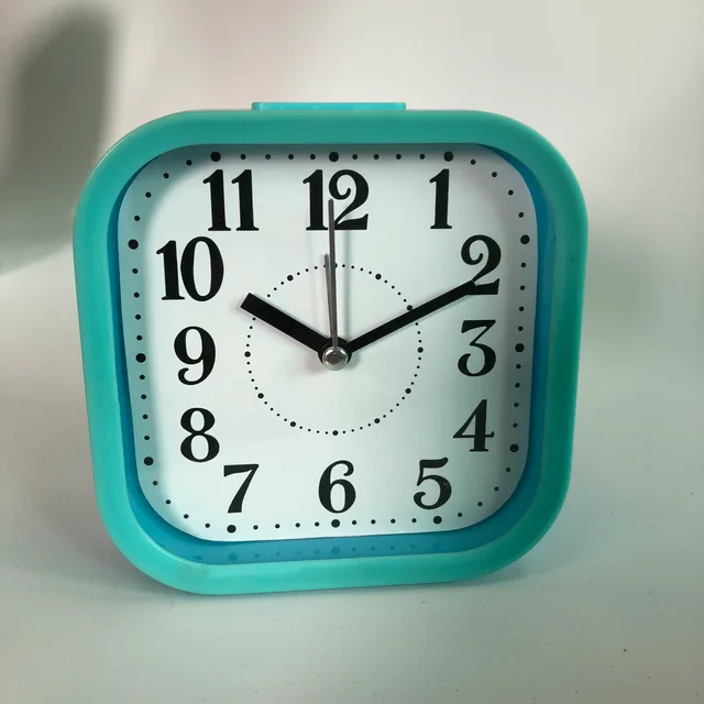Plastic square alarm clock