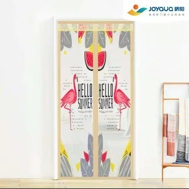 Magnetic door screen