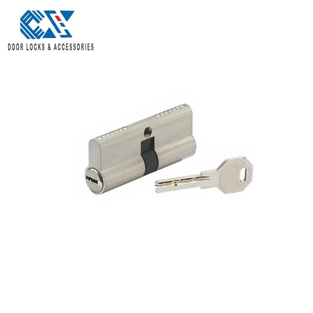 Europrofile cylinder zamak shell cylinder brass core cylinder zinc alloy cylinder with computer keys