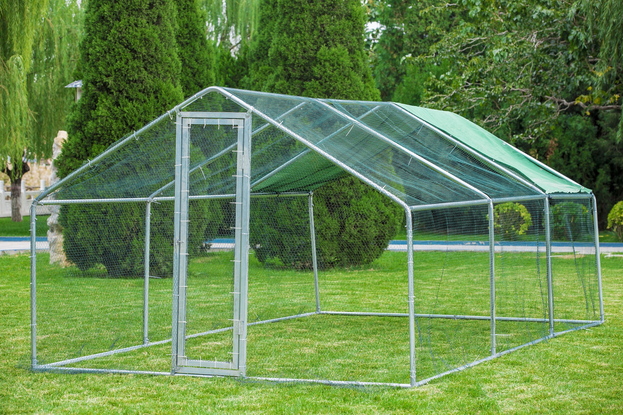 Metal Chicken Coop, metal chicken run