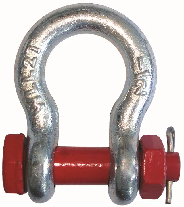 G2130 bolt type safety anchor shackle US type, drop forged