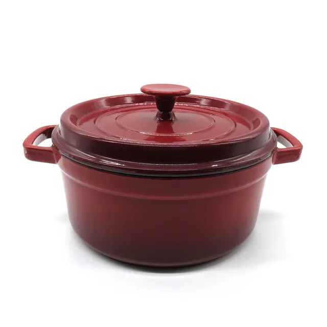24cm cast iron enamel casserole