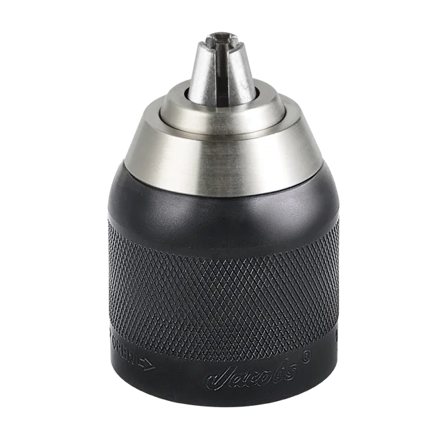 JACOBS 1/2"(13mm) 5713-1M Enhanced Professional Keyless Drill Chuck with Locking System, Single Metal Sleeve, Carbide jaws.