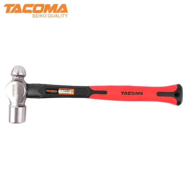 Ball pein hammer with fiberglass handle