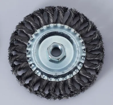 Twisted Knot wire wheel brush with nut