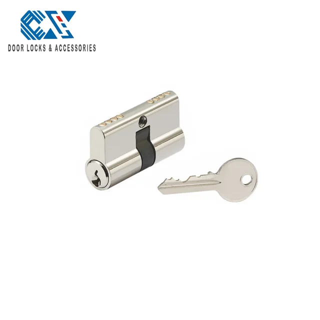 Europrofile cylinder zamak shell cylinder brass core cylinder zinc alloy cylinder with normal keys