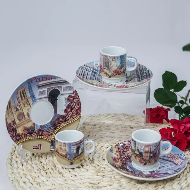 60ml thick body cup and saucer, espresso cup and saucer