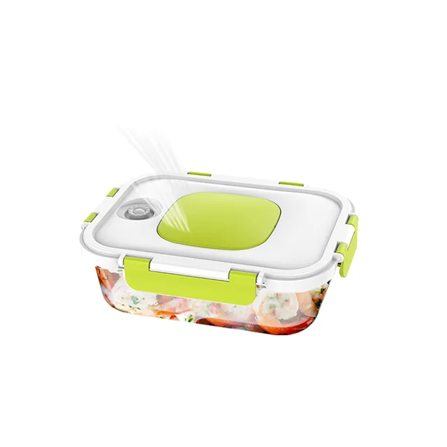Press type pump in lid vacuum borosilicate glass fresh keeping preservation box lunch box bento box