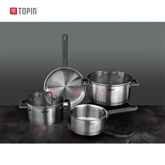 Topin stainless steel 6pcs cookware set