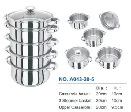 Stainless steel steamer 5 layer