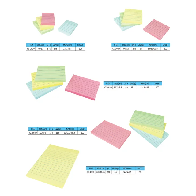 Sticky note with line