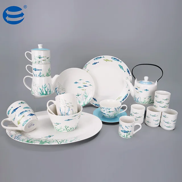 New bone china dinner ware set
