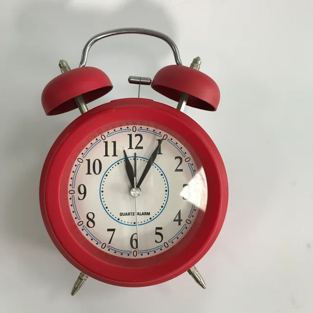 Colorful twin bell alarm clock