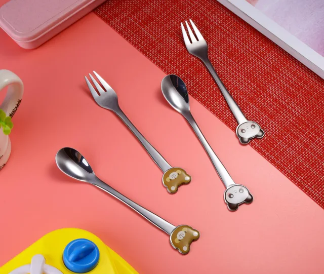 Stainless steel children cutlery set