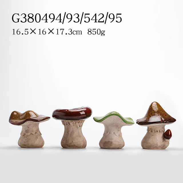 Ceramic glazed mushroom