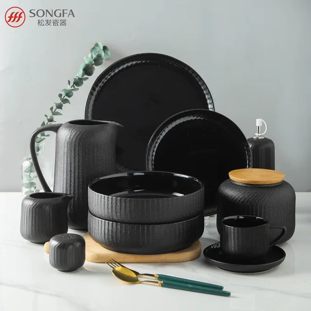 Straight line series new bone china bakerware set