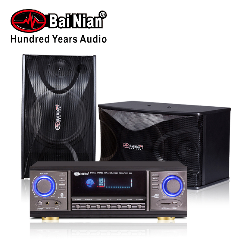 Home Theater(Powerful Karaoke Stereo Home Amplifier with Super Bass Woofer and Tweeter Speaker for Home KTV Combo Sets