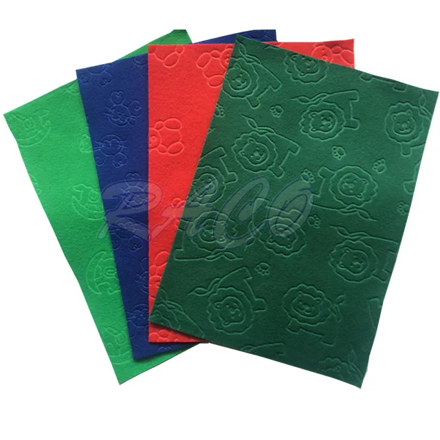 Embossed felt