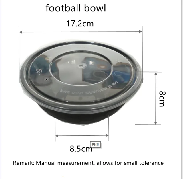 PP CONTAINER;FOOD CONTAINER;BENTO BOX;DELI CONTAINER ;DELI CUP，Football bowl