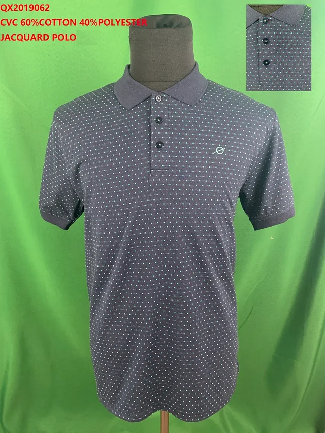 Qx20-003 Cvc Jacquard Polo