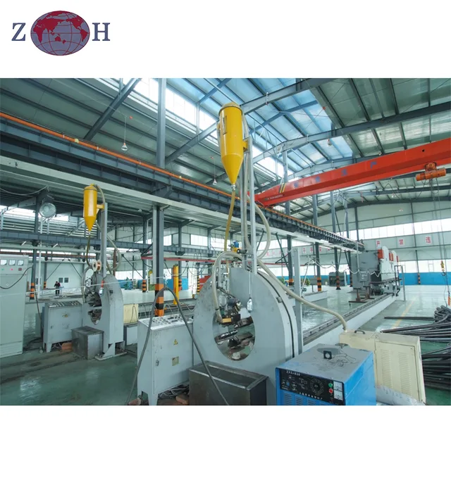 Lamp post production line