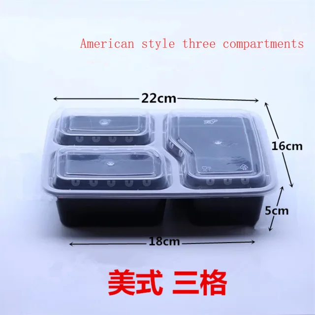Disposable plastic lunch box /disposable meal box/BENTO BOX/food packaging box/take out boxes