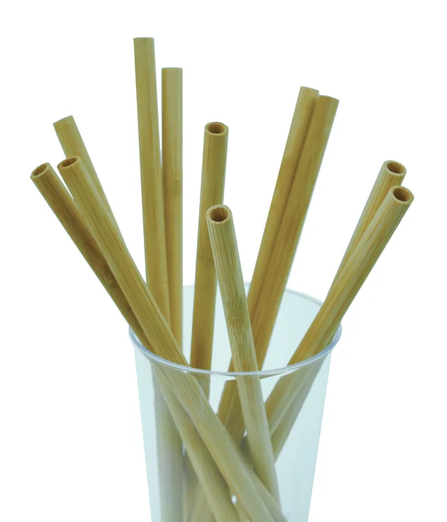Disposable bamboo straw
