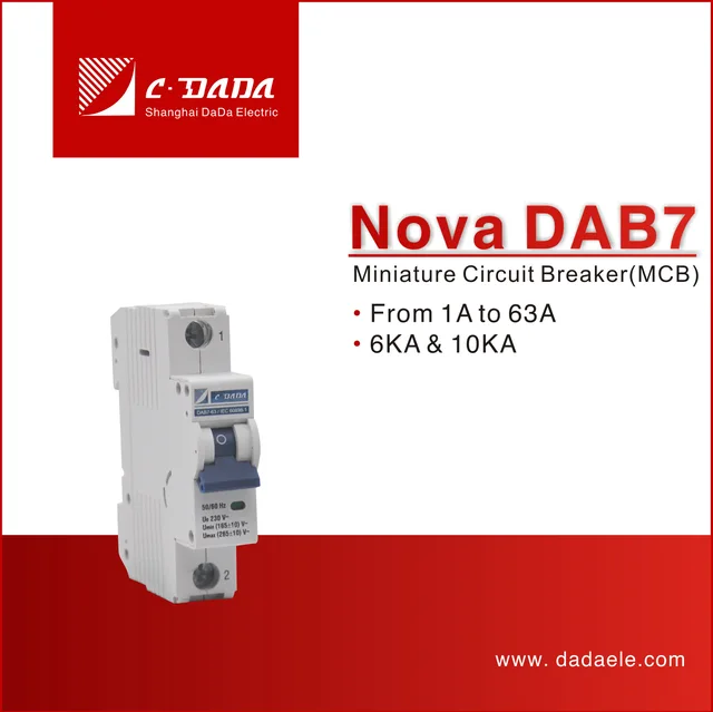 MCB NOVA DAB7-63 1P Miniature Circuit breaker 6KA 10KA