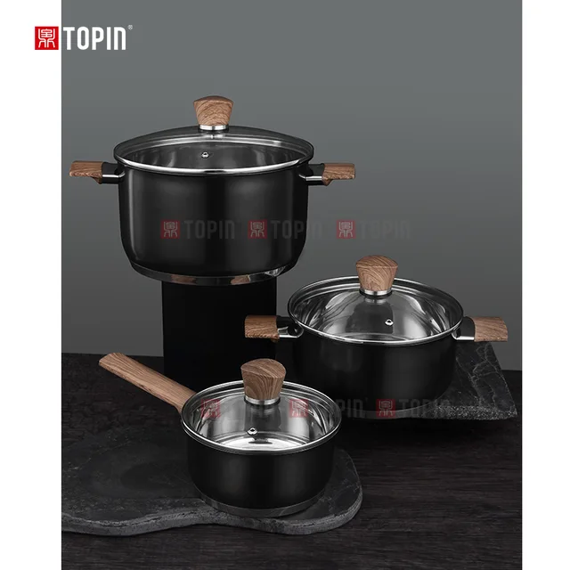 Topin stainless steel 6pcs cookware set