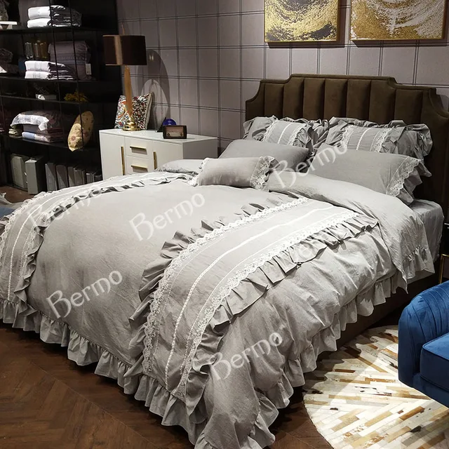 Cotton Lace Comforter Set