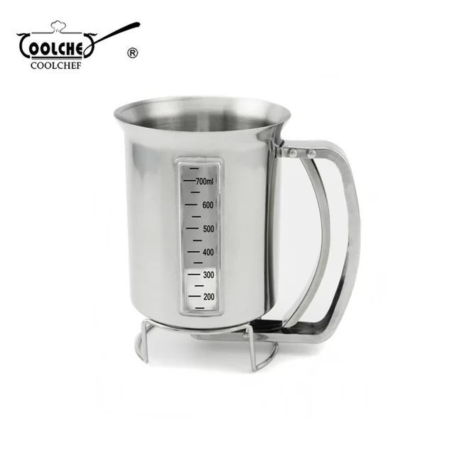 0.9L Visible Stainless Steel Pancake Batter Dispenser