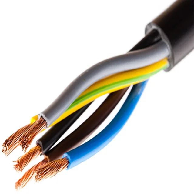 Free Sample Customized 2core 3core H05V2-K/H07V2-K PVC Coated Fire Retardant Flexible 2.5mm Electric Wire Control Copper Cable
