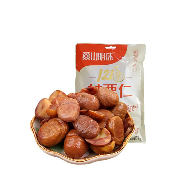 300g Hot Sale （100g*3 bags）Peeled Roasted Chestnuts