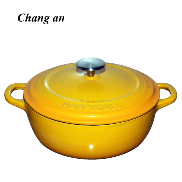Cast iron enamel dutch oven