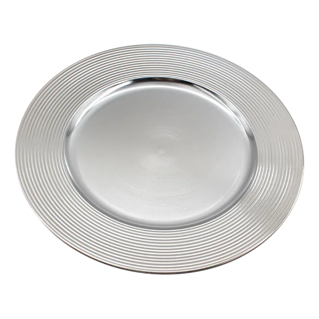 Plastic charger plate