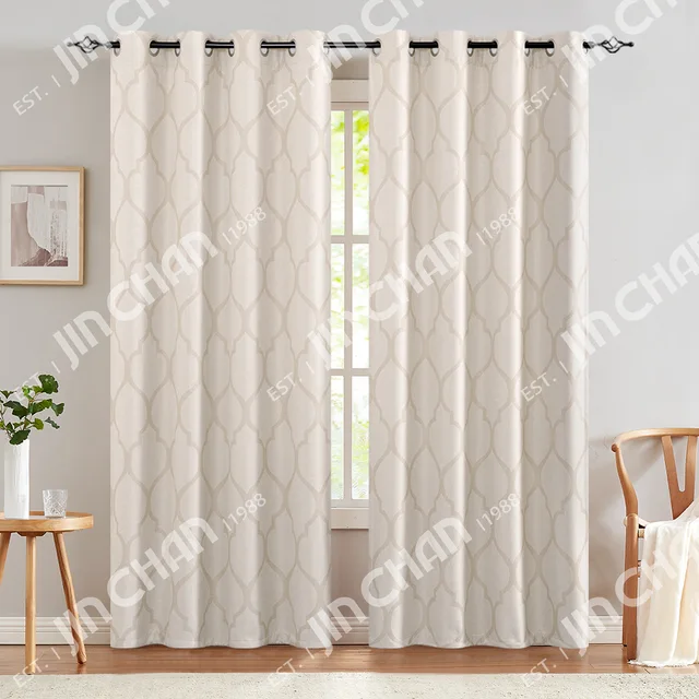 Moroccan Textured Blackout Curtains