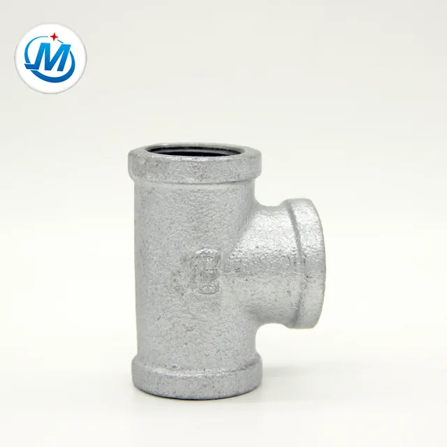 Hotdipped Galvanzied banded Malleable Iron Tee