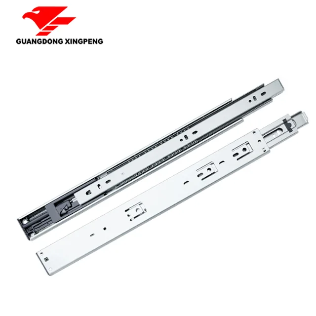 Soft closing ball bearing slide