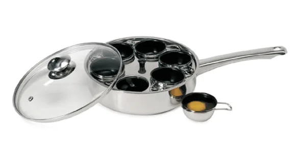 Stainless steel egg poacher