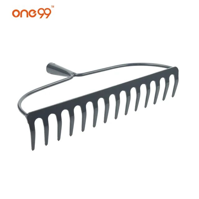 One99 14 tooth garden steel rake head heavy duty material bow rake