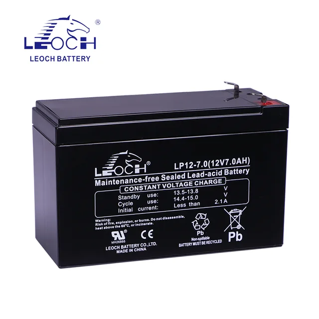 12V 7Ah AGM VRLA Battery LP12-7.0